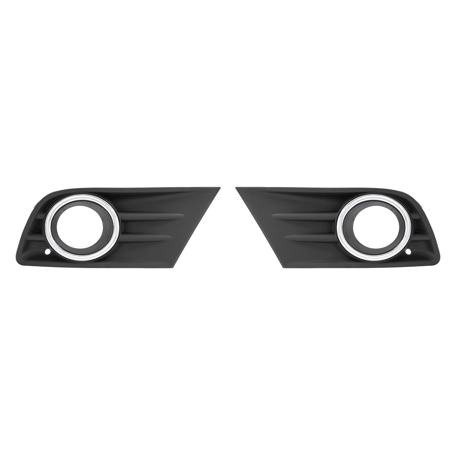Set of 2 Fog Light Covers with Chrome Ring for Honda Pilot (2012-2015)