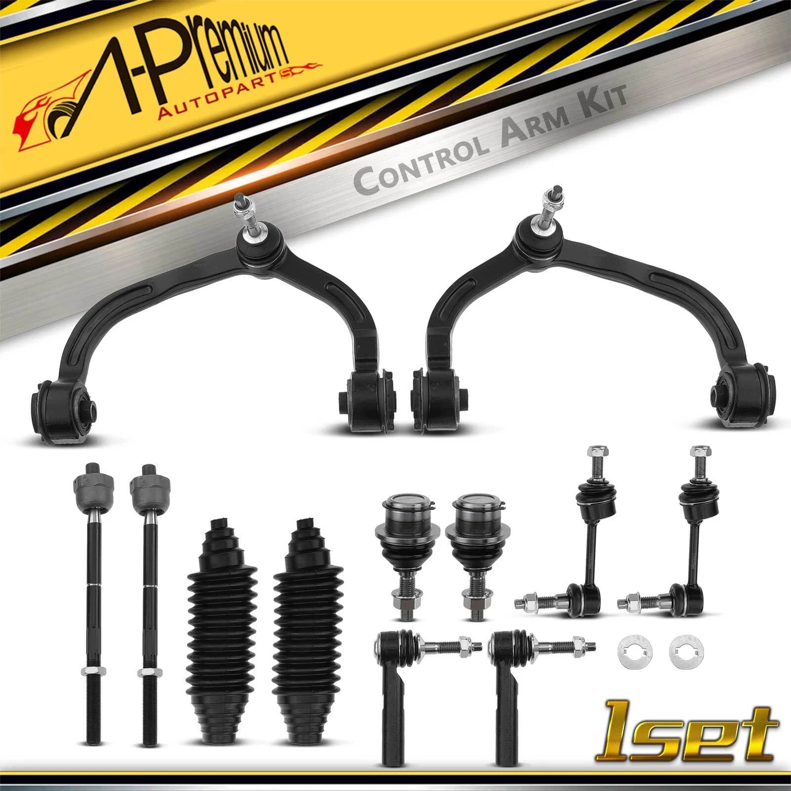 12x Front Control Arm, Sway Bar Link & Ball Joint for Ford Expedition 