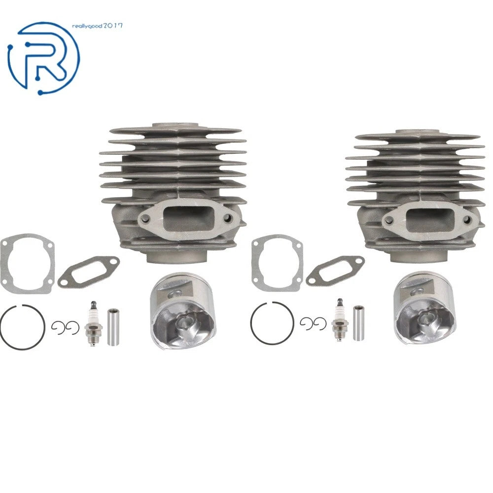 2 Pcs Cylinder Piston 503 93 9372 for Husqvarna 365 371 372 372XP (–)