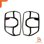 Black Red Headlight Tail Lamp Cover Trim for Ford Ranger Raptor (2022-2025)