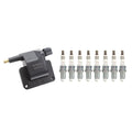 Set of 8 Hitachi Ignition Coils & NGK Ruthenium Spark Plugs for Dakota Ram 1500 2500 (1997–2004)
