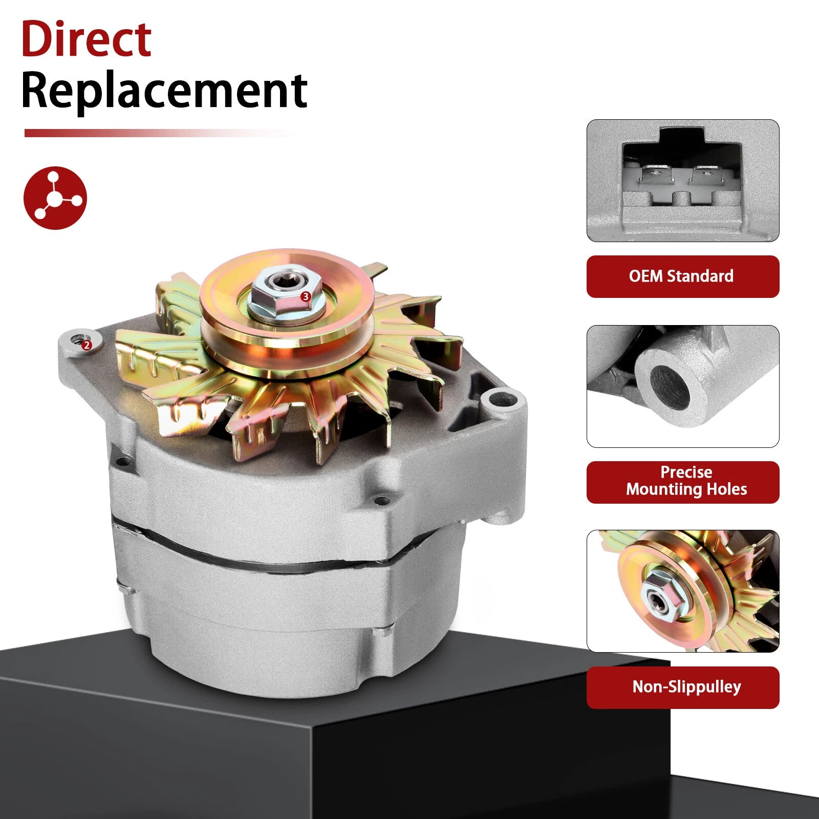 105 Amp Alternator for Chevy (Year Range Not Specified)