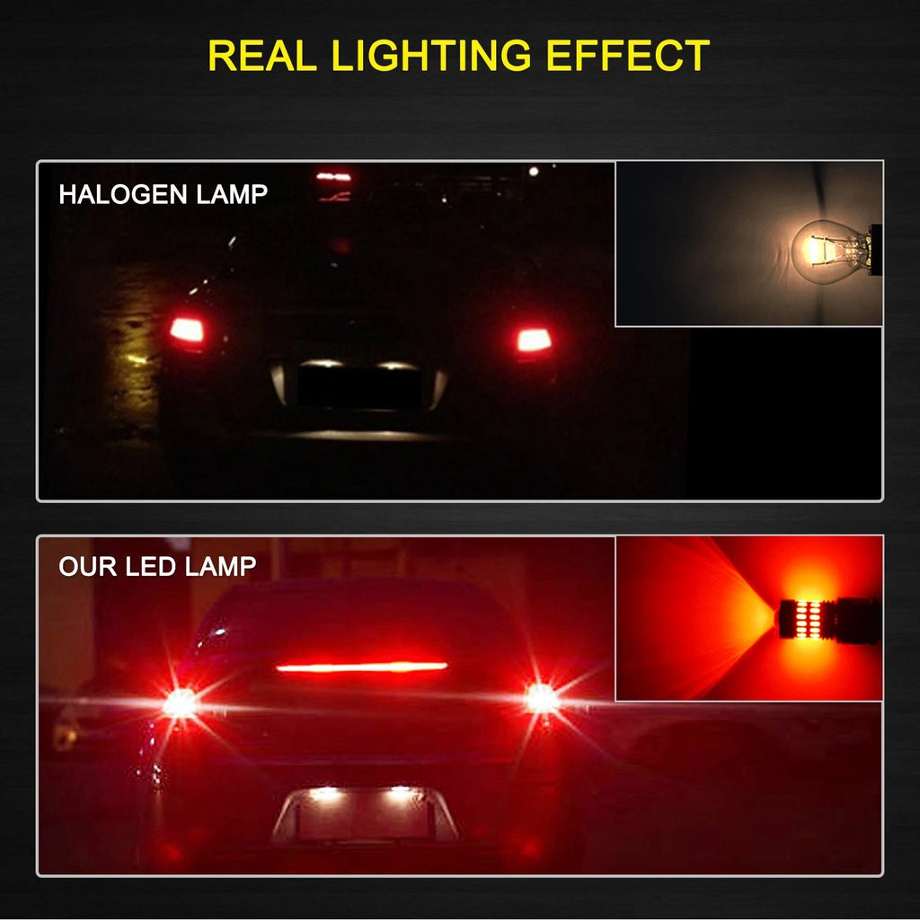 Set of 2 Red LED Strobe Brake Tail/Parking Bulbs
