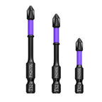 3X Batch Head Cross Screwdriver for Hand Tools (50-70mm)