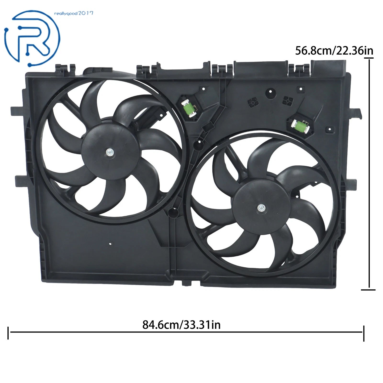 Radiator Cooling Fan Assembly for Ram ProMaster 1500 2500 3500 (2014–2021)