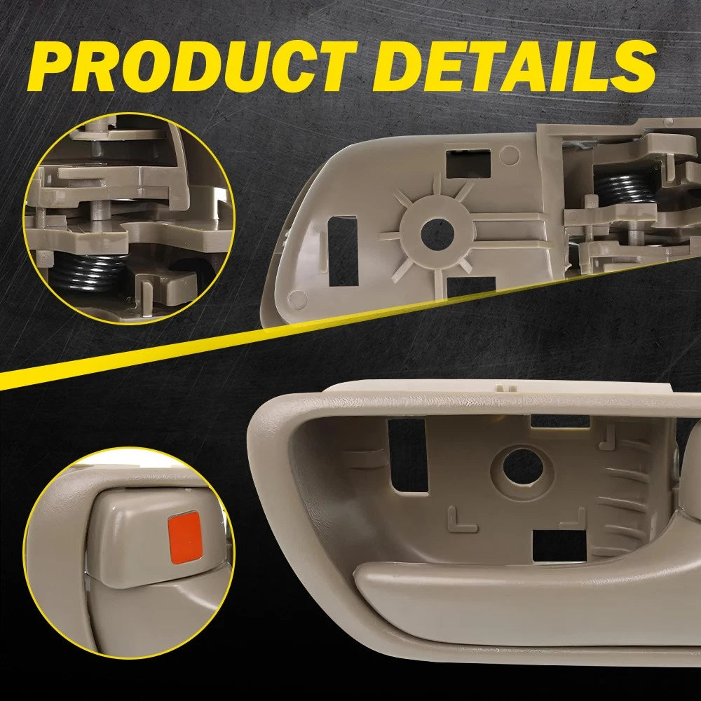 Pair Interior Door Handles for Toyota Camry (2002–2006) Beige