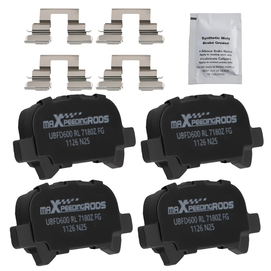 Set of 4 Rear Ceramic Brake Pads for Toyota Avalon/Solara (2000–2008) D828
