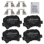 Set of 4 Rear Ceramic Brake Pads for Toyota Avalon/Solara (2000–2008) D828