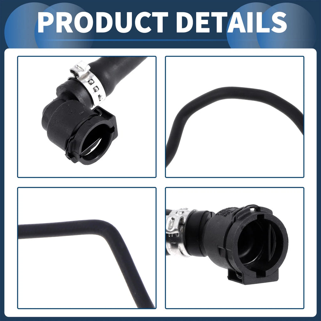 Radiator Hose for BMW X3 X4 (2018–2019) No. 17127535528 Rubber Black