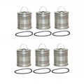 Set of 6 Engine Oil Filters for Wix 51010 (Cartridge Lube Metal Canister)