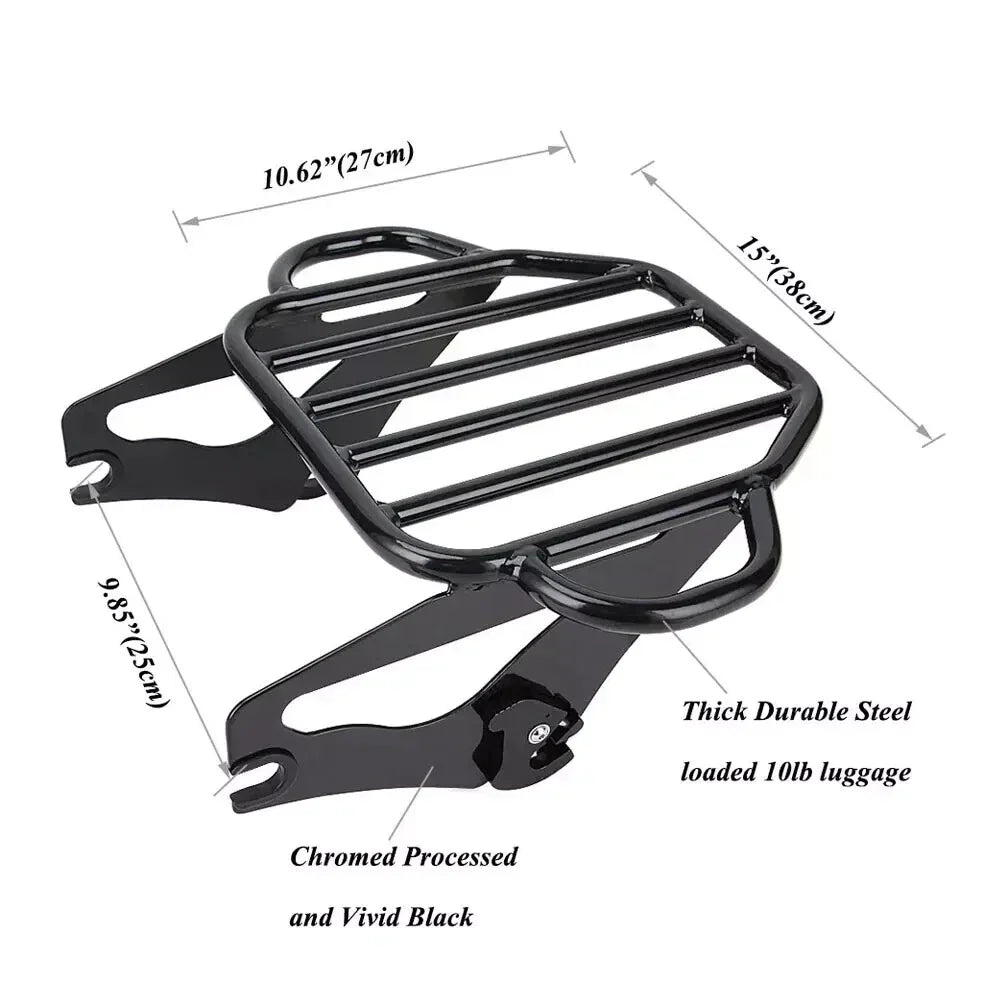 Detachable  Up Luggage Rack for Harley Touring Street Glide Road Glide (09-23)