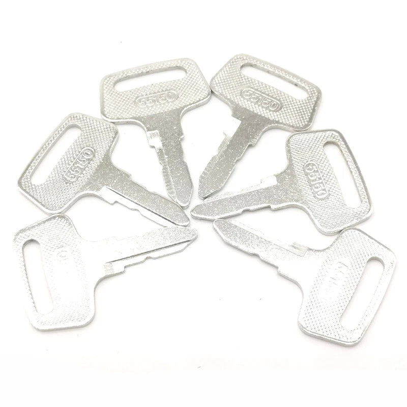 Set of 6 Ignition Keys 55150 for Kubota B BX Series (B1550D B1550E B1750D B1750E)