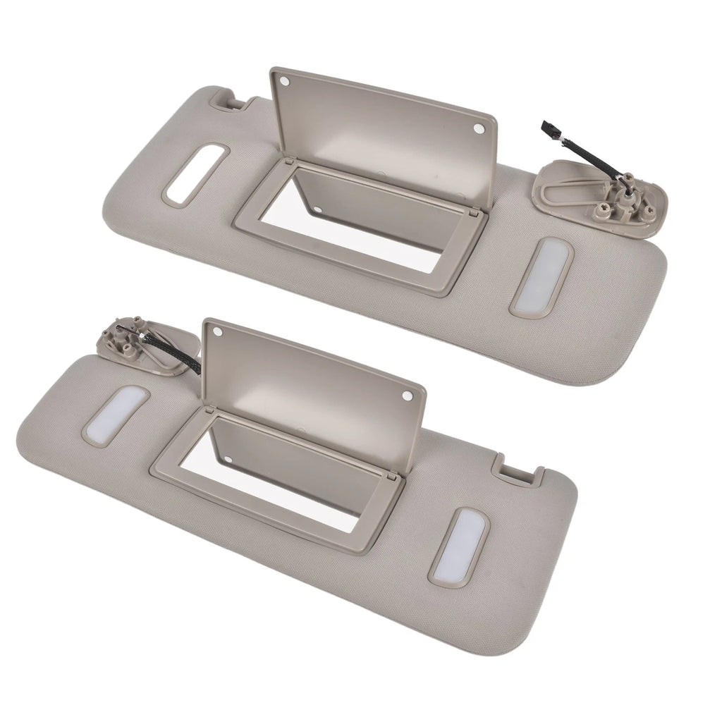 Gray Pair Sun Visor for GMC Yukon (2015–2019) 23459643 23459646 84247140 23198866