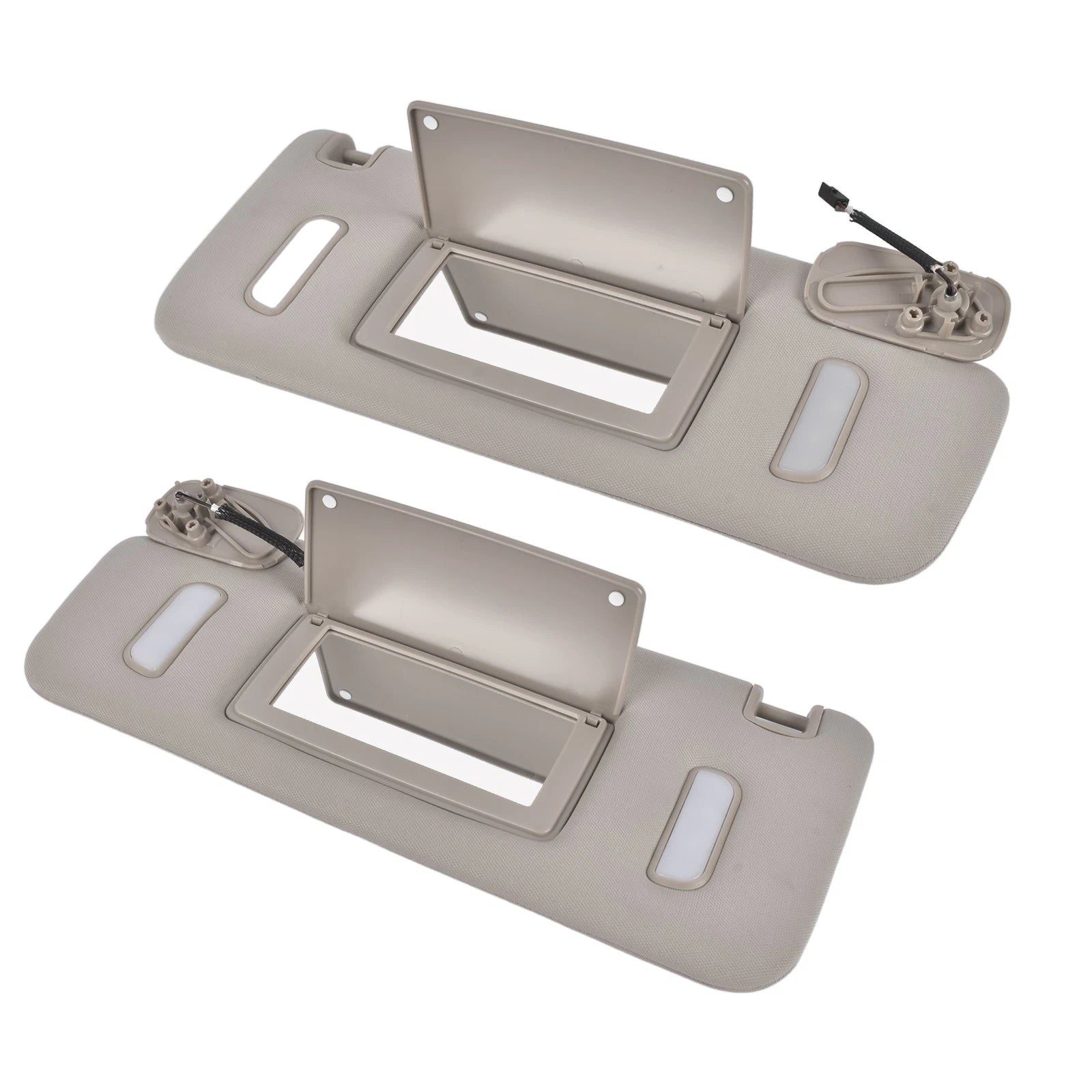 Gray Pair Sun Visor for GMC Yukon (2015–2019) 23459643 23459646 84247140 23198866