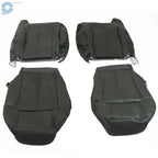 Set of 2 Seat Covers for Chevy Silverado & GMC Sierra (1999-2002) Graphite Leather