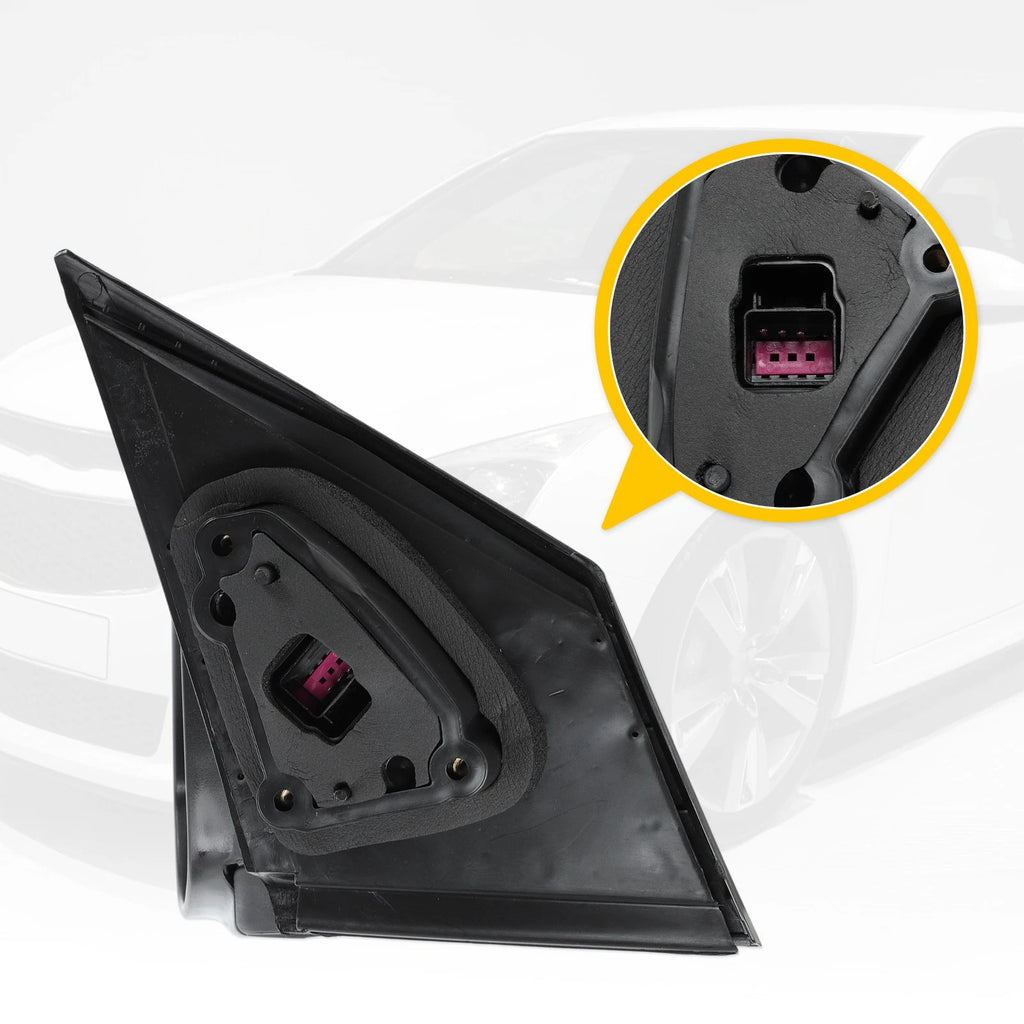 3Pin Left Side Door Mirror Gloss Black for Chevy Cruze Limited (2016)