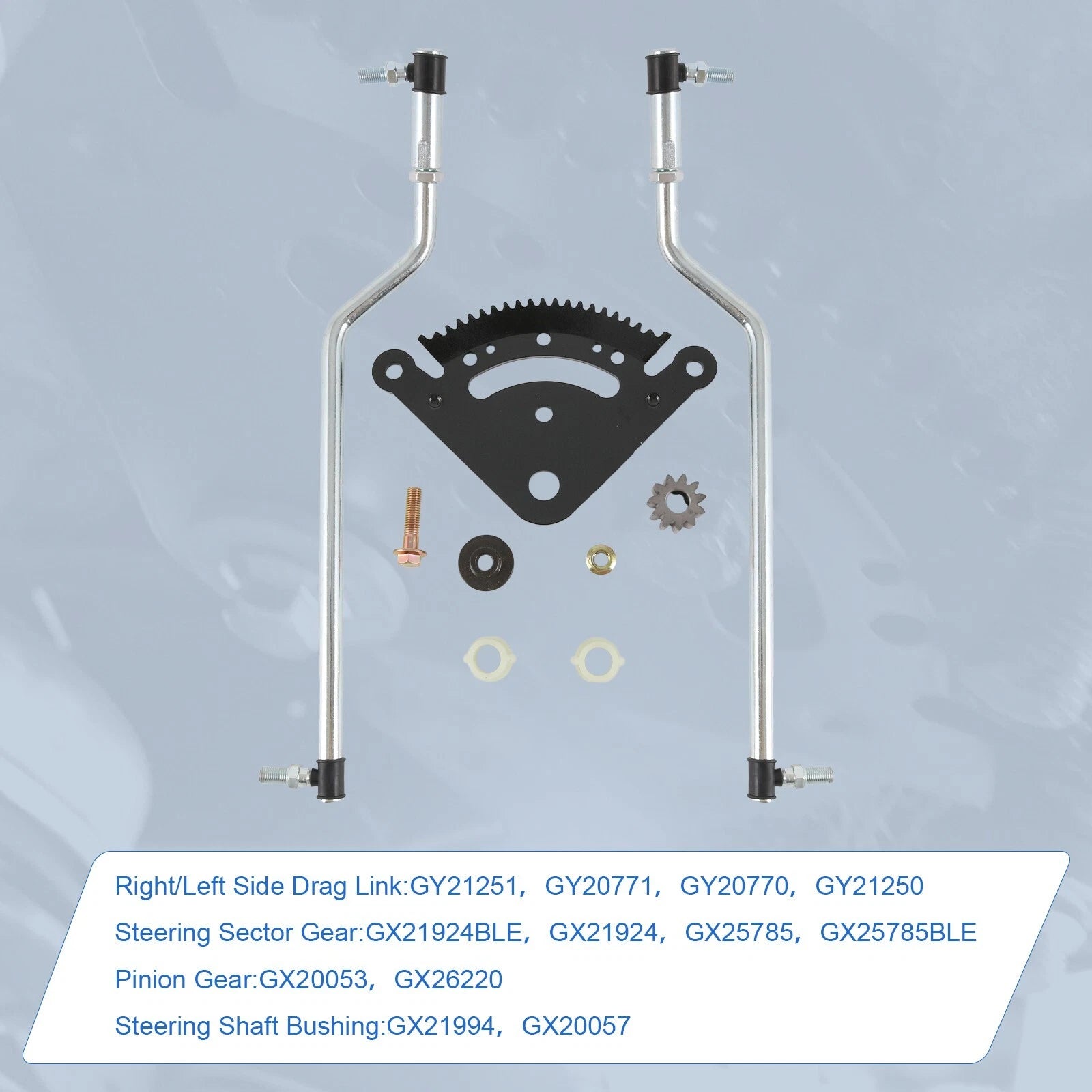 Steering Sector Drag Link Kit for John Deere LA100 LA105 LA110 LA115 LA120 LA130 (2006–2011)