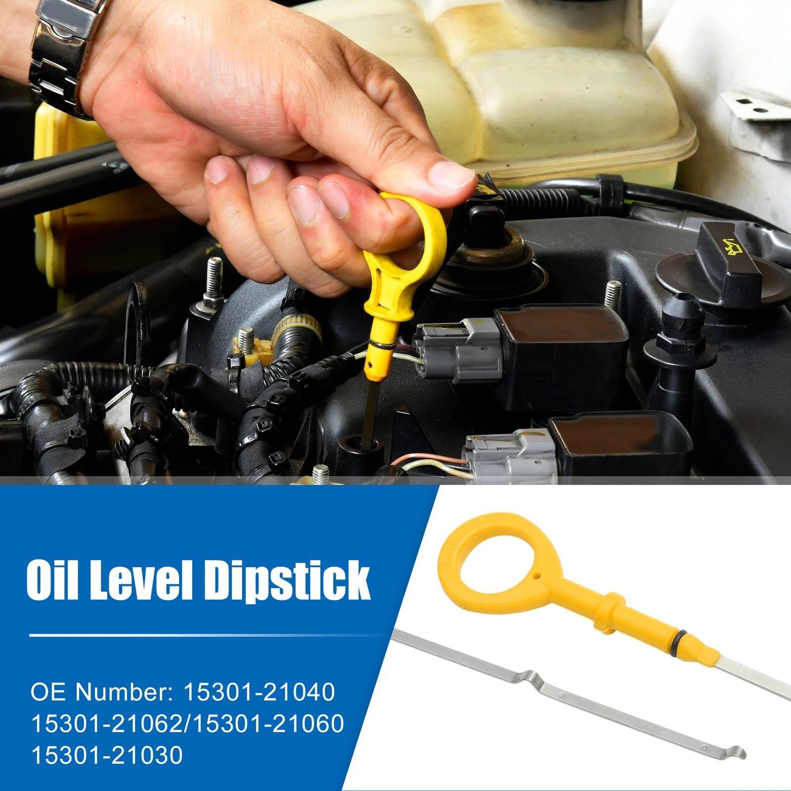 Engine Oil Dipstick for Toyota Yaris L LE SE 1.5L L4 (2006–2011) No. 15301-21040