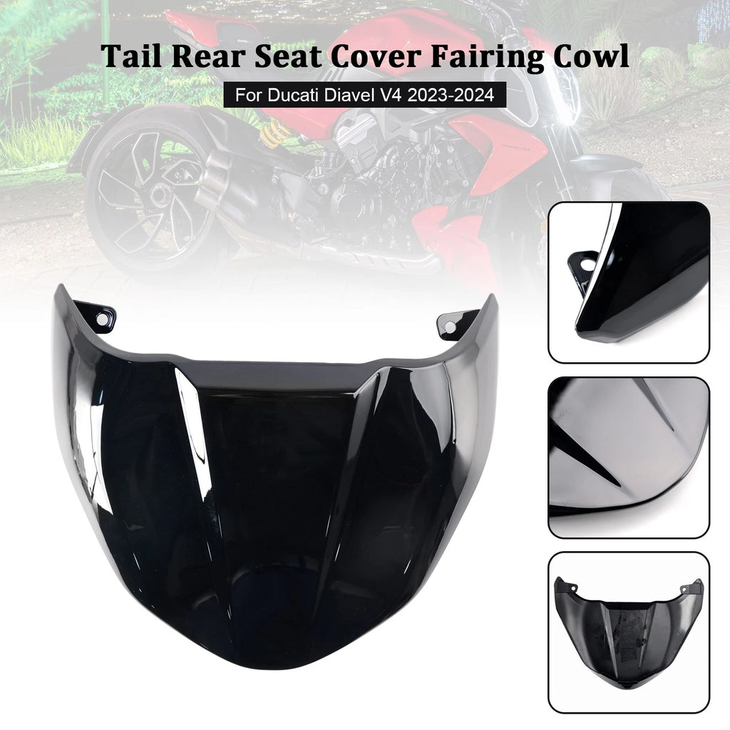 Tail Rear Seat Cover Fairing Cowl for Ducati Diavel V4 (2023–2024) Black