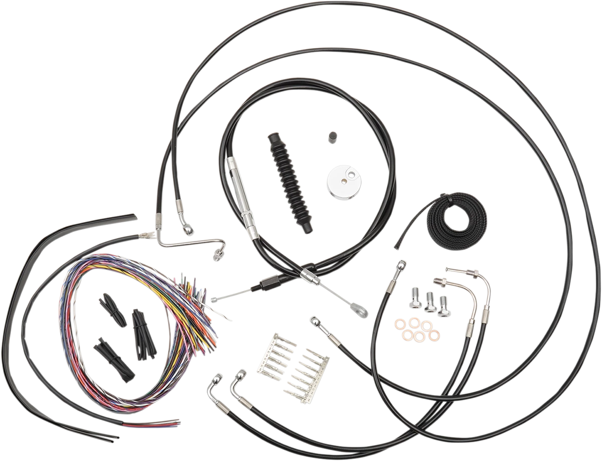 Handlebar Cable/Brake Line Kit for LA Choppers (18" - 20" Handlebars)