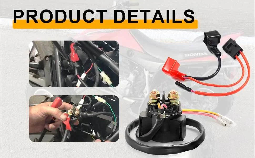 Starter Relay Solenoid & Battery Cable for Honda TRX400EX (1999–2007)