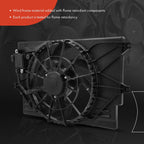 Cooling Fan Assembly with Control Module for Hyundai Elantra Kia Forte