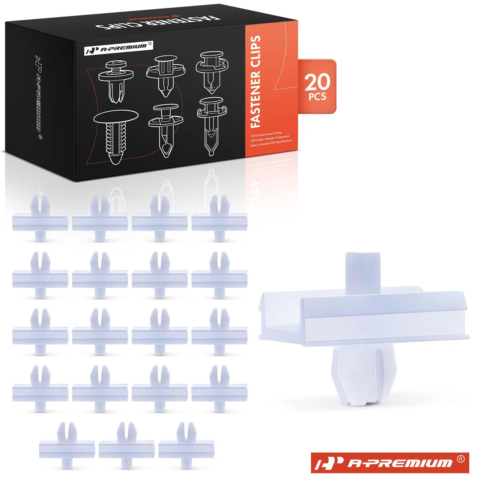20Pcs 7mm Nylon Side Moulding Clips for BMW E28 E31 E32 E34 (1982–1996)