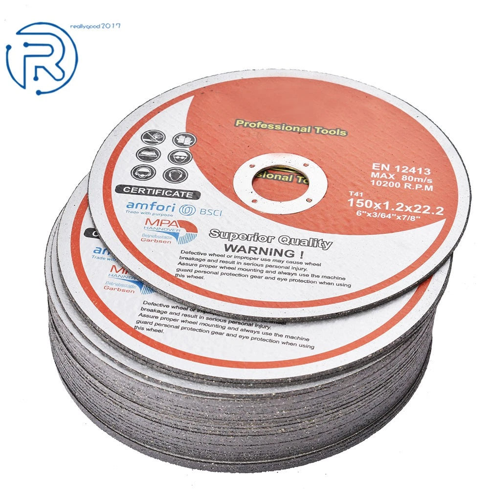 25 Pack Cut-off Wheel for Metal & Stainless Steel (6"x.045"x7/8")