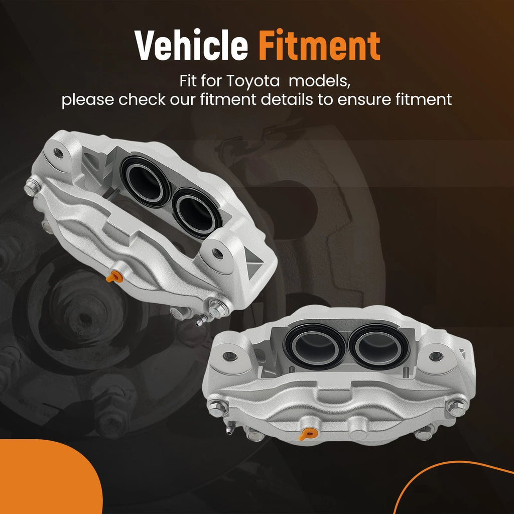 Set of 2 Front Brake Calipers for Toyota Tundra 5.7L V8 (2007–2016) 193275 193274
