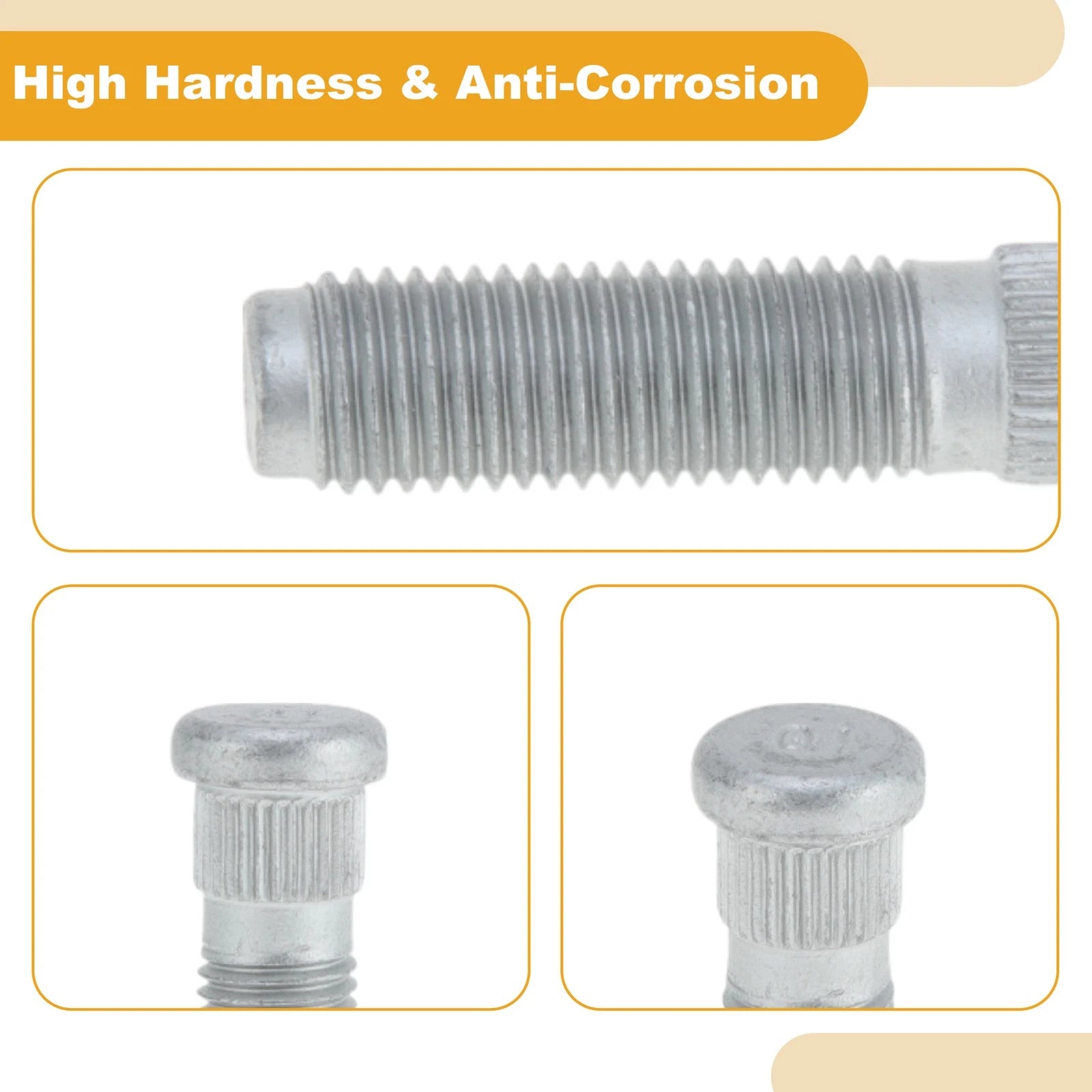 8X M12x1.5 Wheel Lug Studs for Chevrolet Spark (2011)