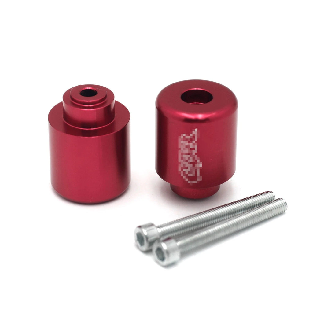 Set of 2 CBR Logo Red Hand Bar Ends for CB250 CB300 CB500 CBR250 CBR500 CBR650