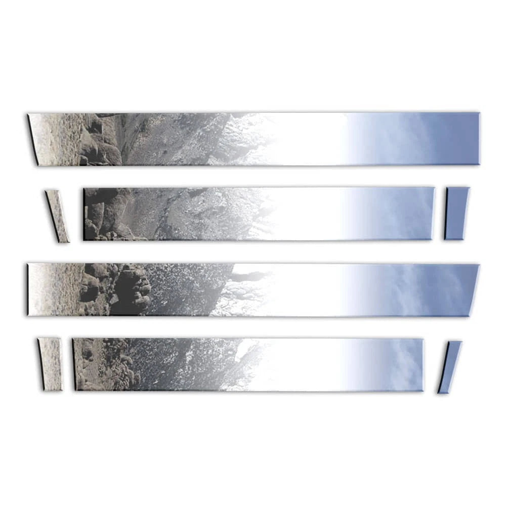 8pc Stainless Steel Rocker Panels Replacement for 2007-2014 Chevy Suburban