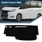 Dashboard Cover Mat for Nissan Serena C25 (2005–2010) Sun Protector Black