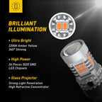 2X AUXITO LED Turn Signal Bulbs for Various Vehicles (7440/7443)