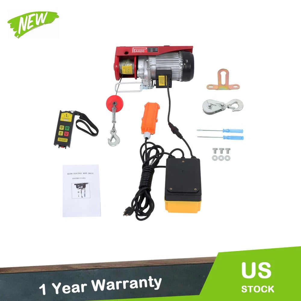 Electric Hoist 1320lbs for Mini (2010–2023) - Wireless & Wired Remote