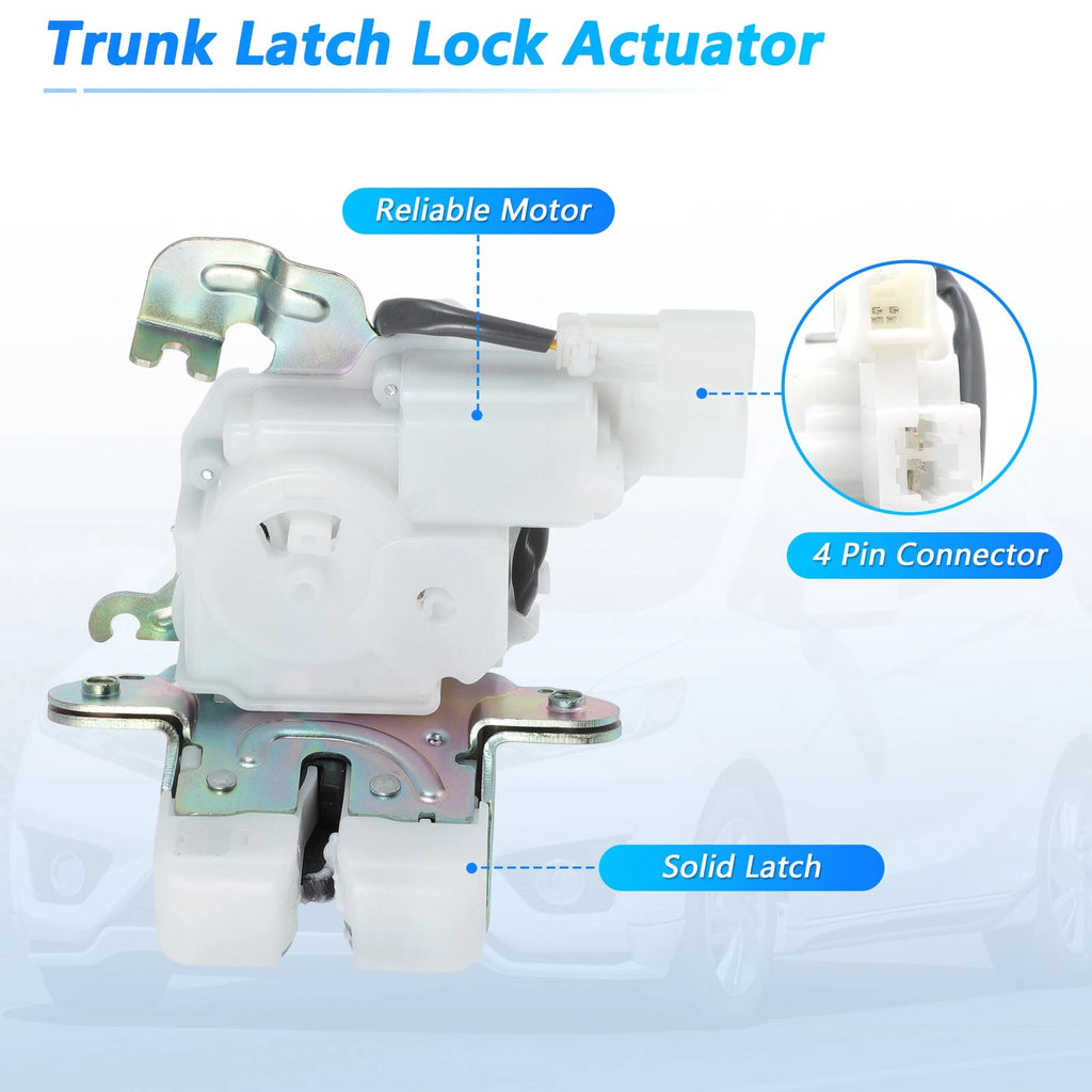 Tailgate Trunk Lock Actuator for Honda Fit (2015–2020) 74801T5SK01 2+2 Pin