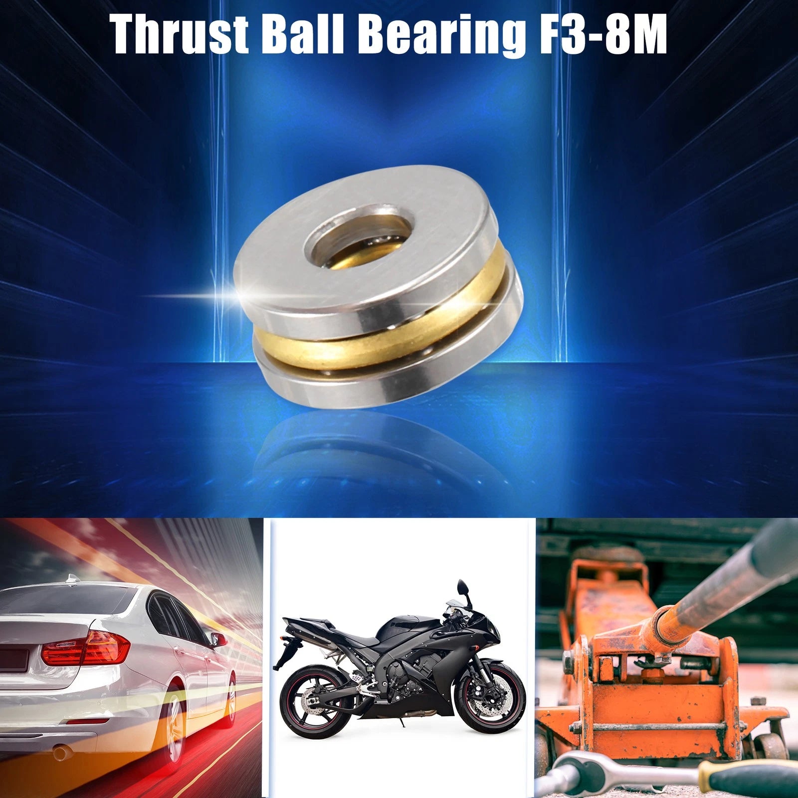 Set of 4 Thrust Ball Bearings for F3-8M (3x8x3.5mm) 786527470587