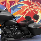Driver Passenger Seat & Sissy Bar Backrest for Harley CVO Road Glide (2009–2023)