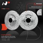 Front Drilled Brake Rotors for Mazda 3 (2004-2017)