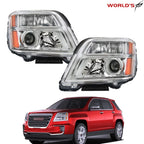 Set of 2 Headlight Projector Halogen for GMC Terrain (2016–2017)