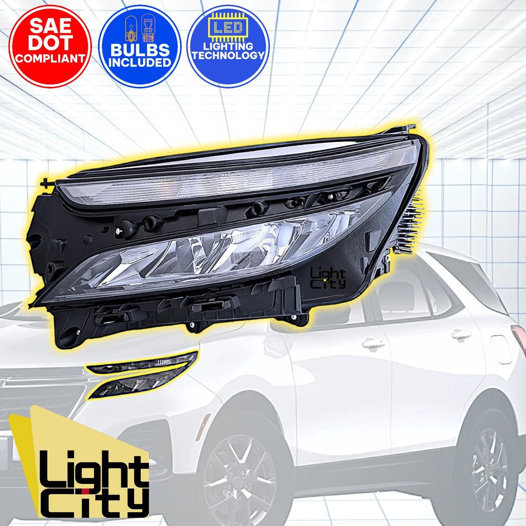 LED Headlight for Chevy Equinox LS (2022–2024) - Left, Halogen Signal Module