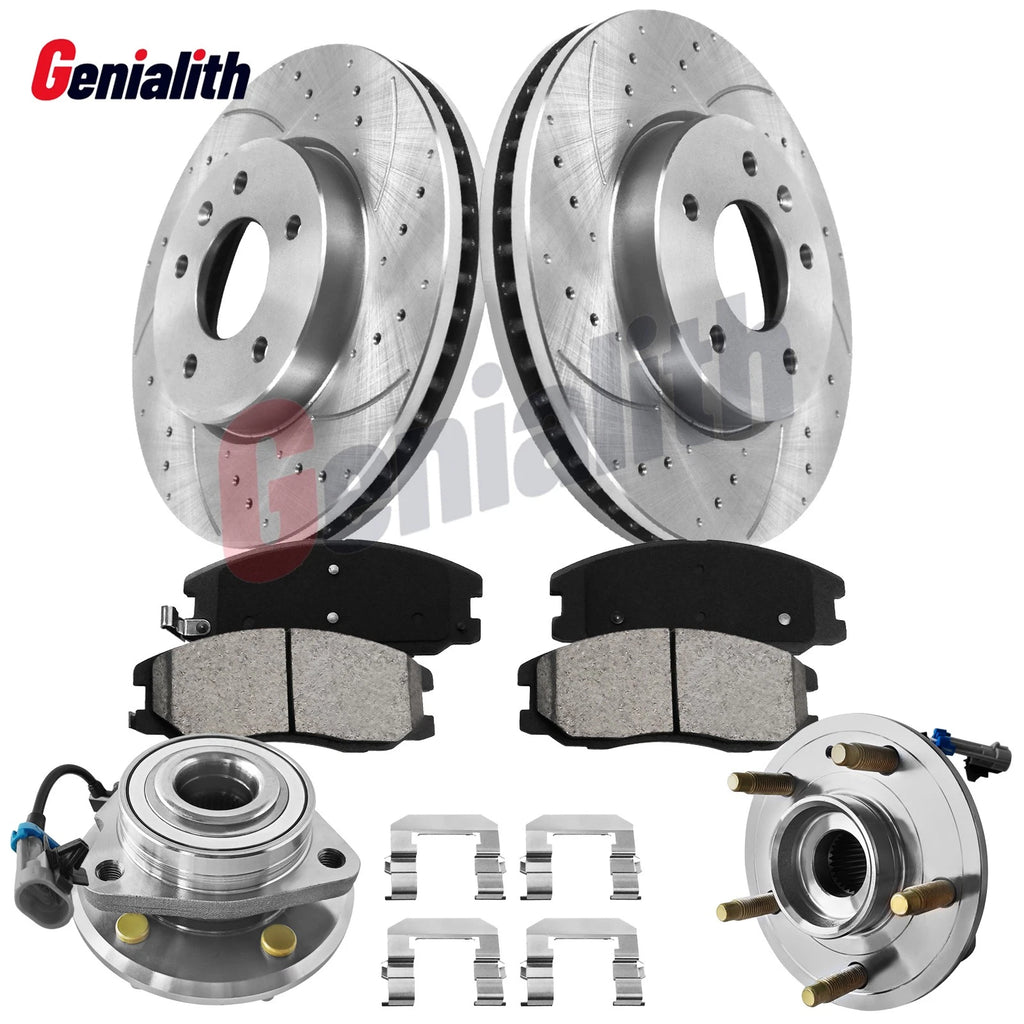 Front Drilled Slotted Brake Rotors & Pads for Captiva Sport Equinox Vue (2008–2017)