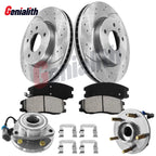 Front Drilled Slotted Brake Rotors & Pads for Captiva Sport Equinox Vue (2008–2017)