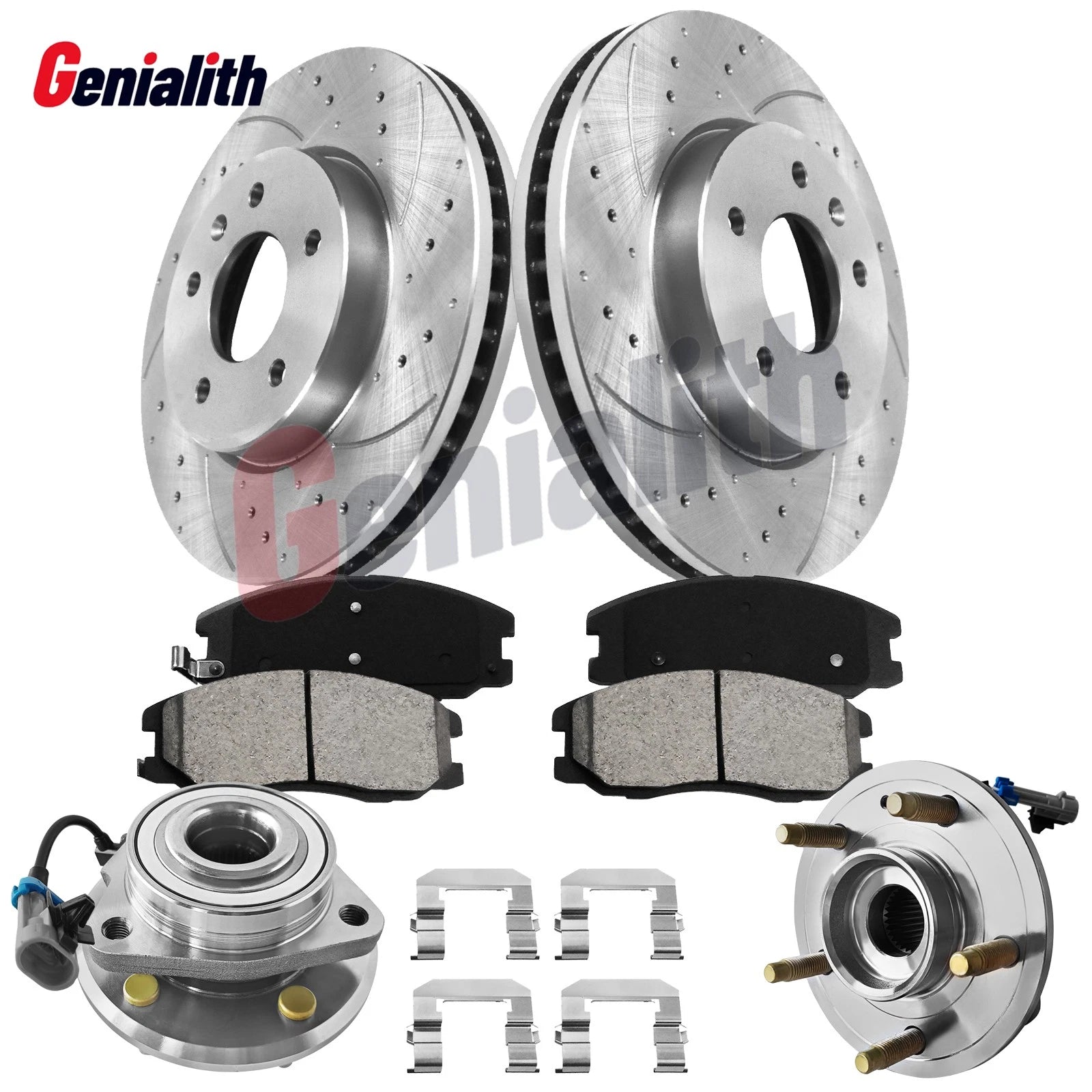 Front Drilled Slotted Brake Rotors & Pads for Captiva Sport Equinox Vue (2008–2017)