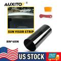 Matte Black Vinyl Windshield Banner Decal for Universal Fit