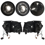 Set of 2 Chrome Headlights for Jeep Grand Cherokee (2008-2010)