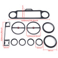 Black Skull Inner Fairing Trim Kit for Harley Electra Glide Street Glide (2006–2013)