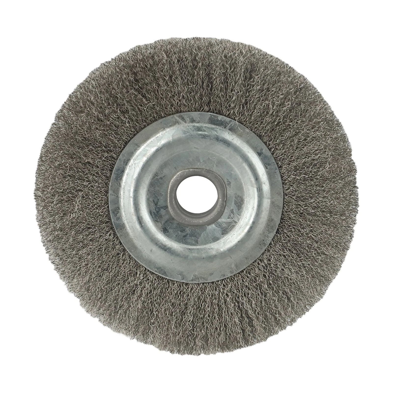 Stainless Steel Wire Wheel Brush for Deburring and Polishing (16mm Hole)