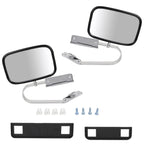 Chrome Steel Manual Mirrors for Ford Bronco 1980–1996 (Pair)