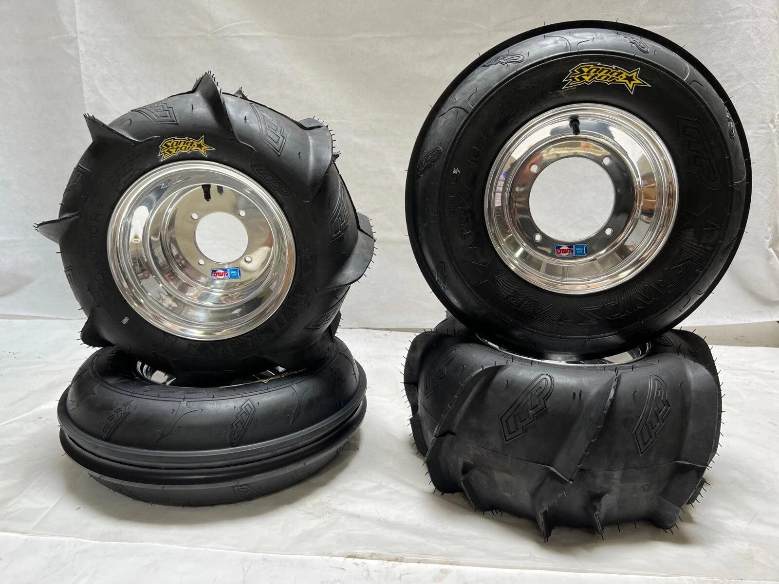 Set of 2 ITP Sand Star Paddle Tires for Yamaha Raptor YFZ450 Banshee (2003–2023)